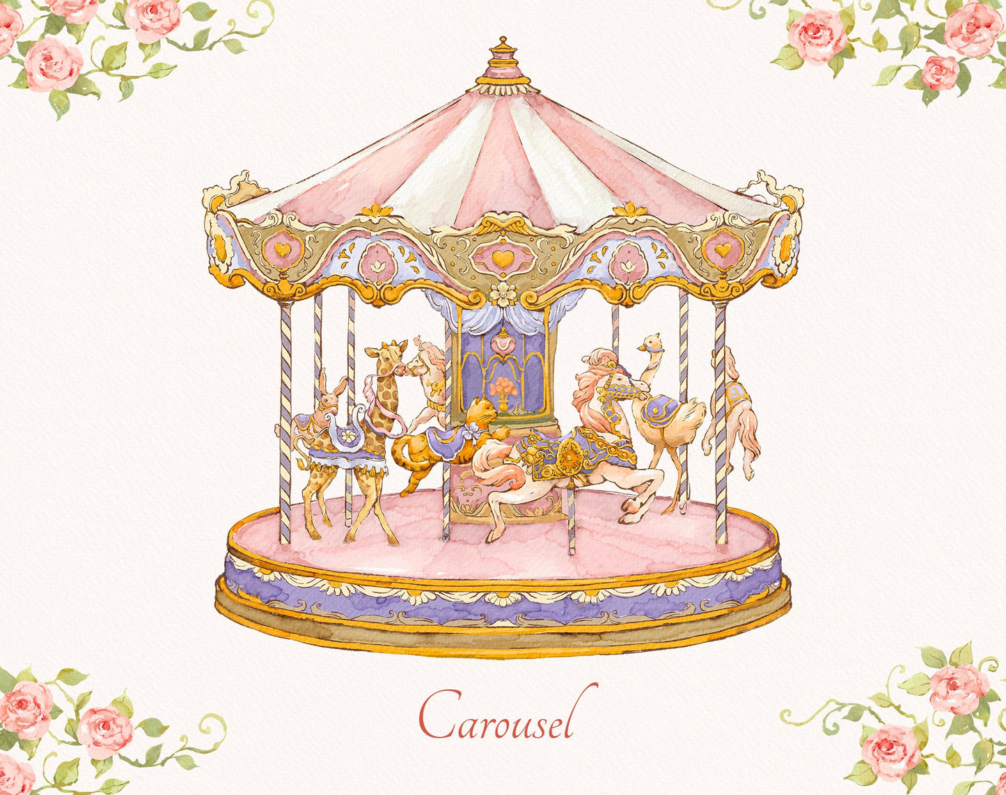 Watercolor Carousel