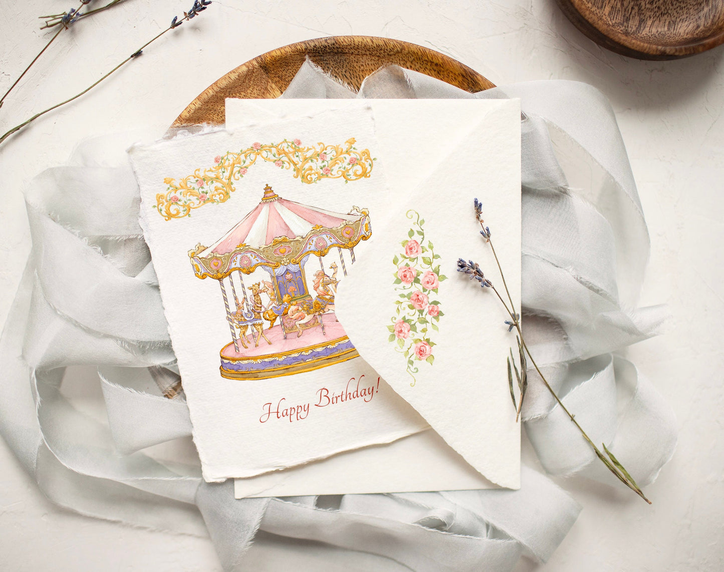 Watercolor Carousel