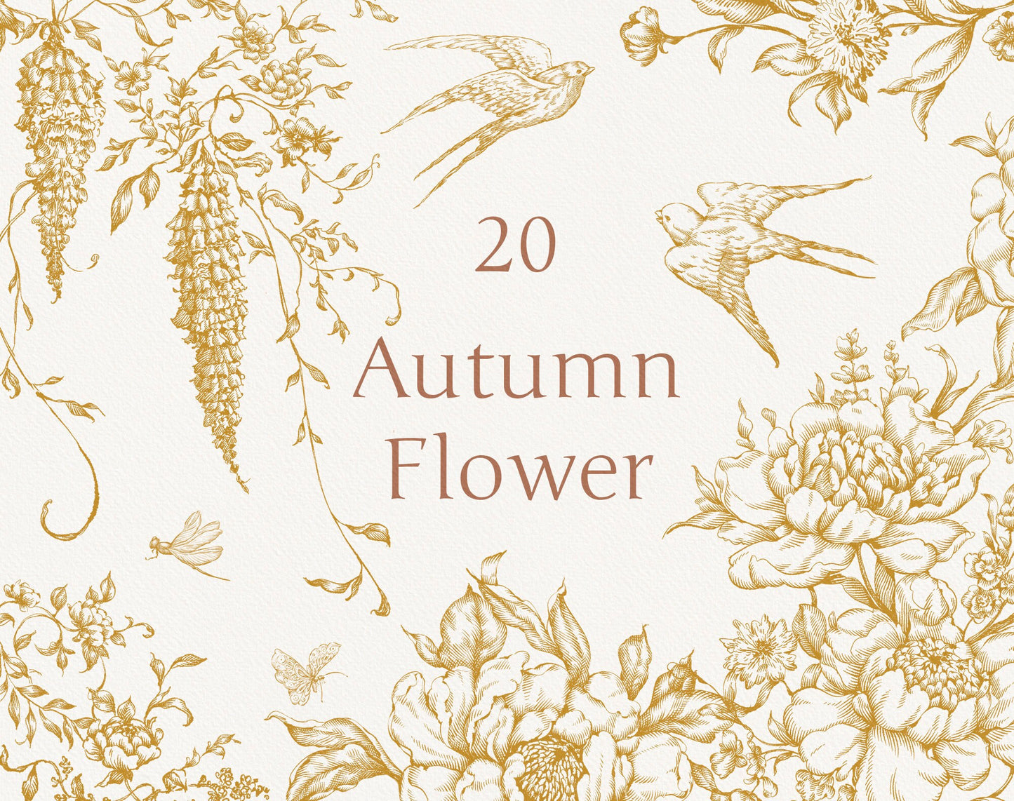 Autumn Flower Gold