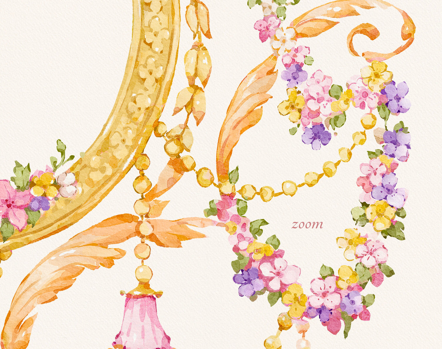 Baroque Frame Pink