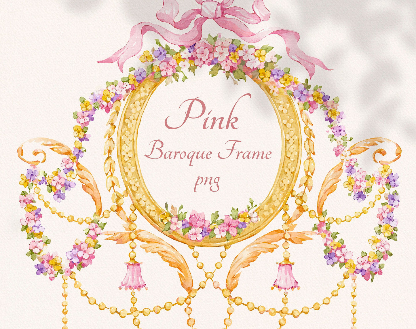 Baroque Frame Pink