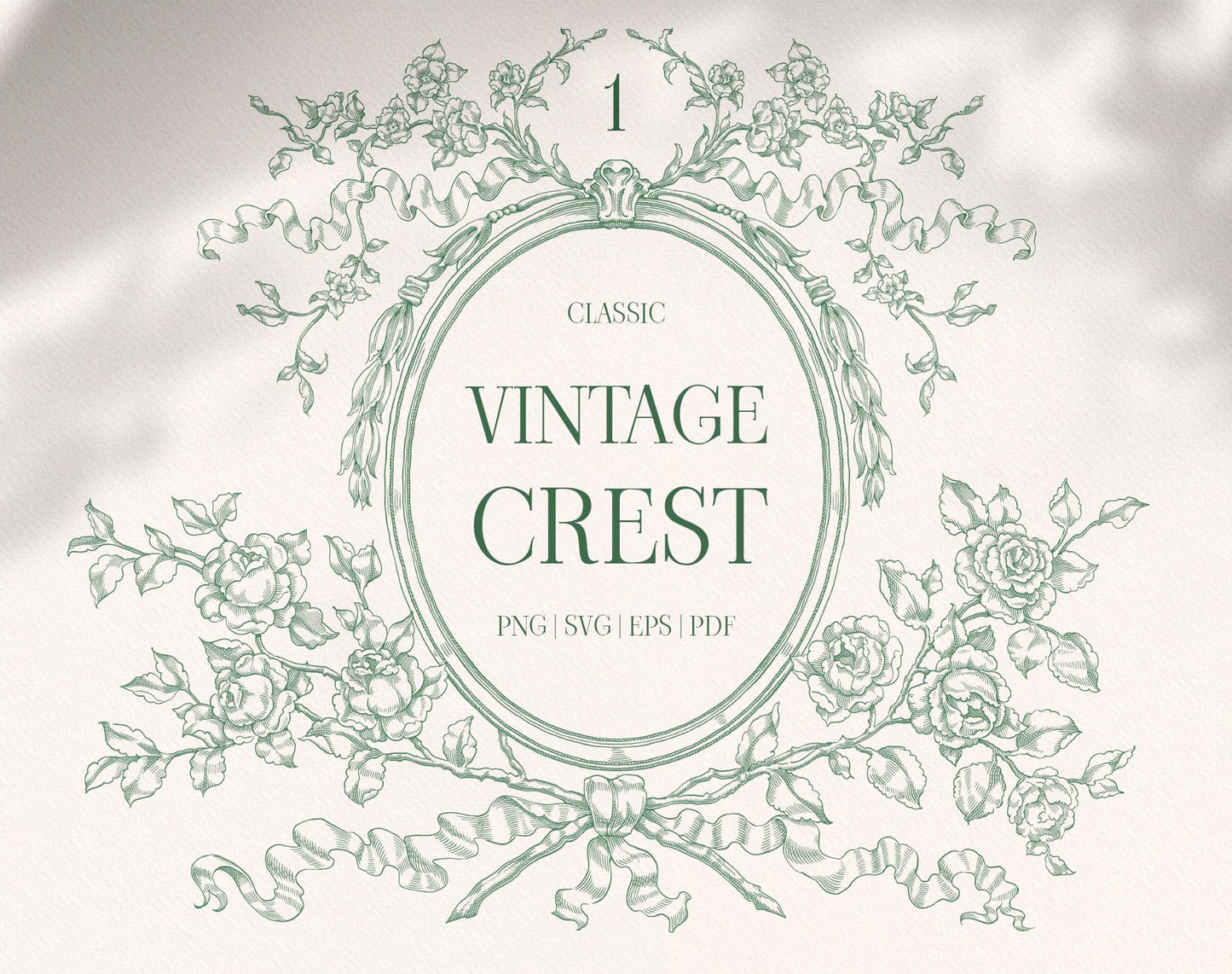 Vintage Crest Green