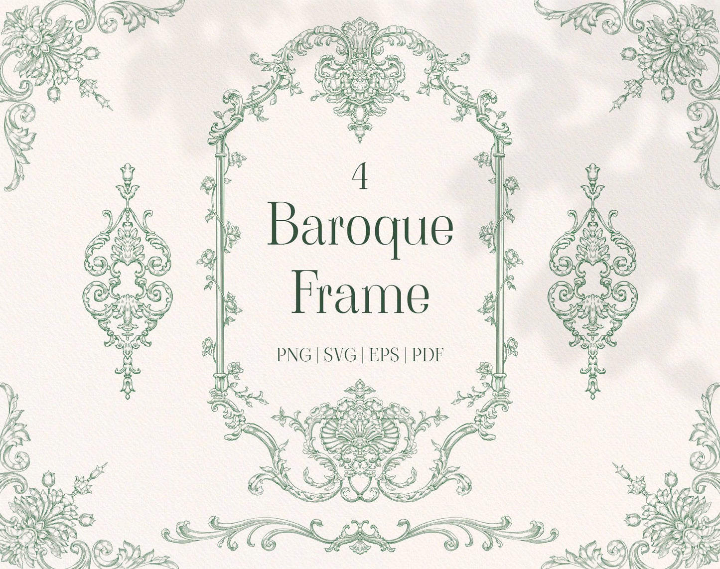 Baroque Frame Green
