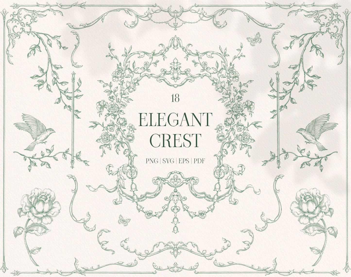 Elegant Crest Green