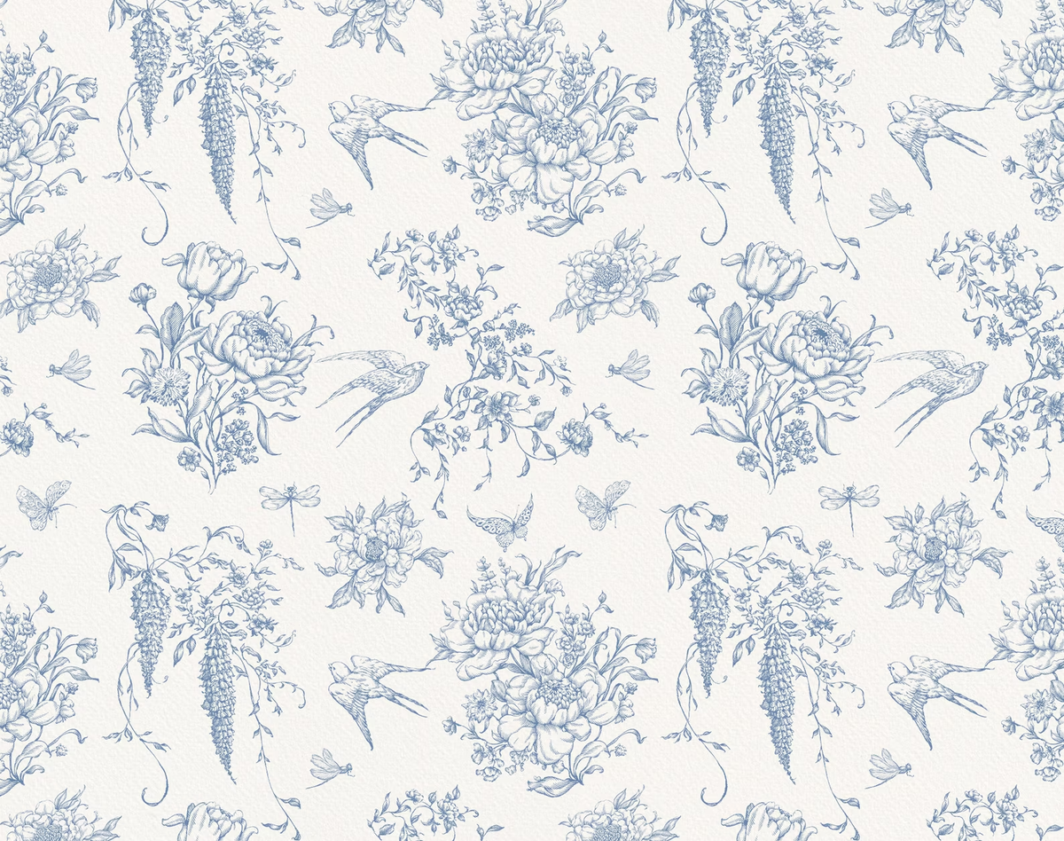 Seamless floral pattern — Autumn Flower Blue