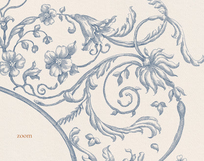 Floral Aesthetics close-up border samples