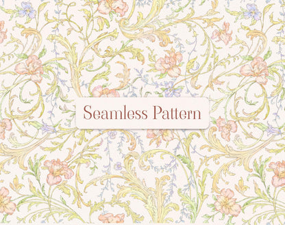 All-over seamless iris pattern repeat — tile preview