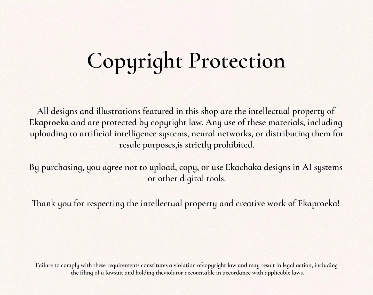Copyright Protection Text