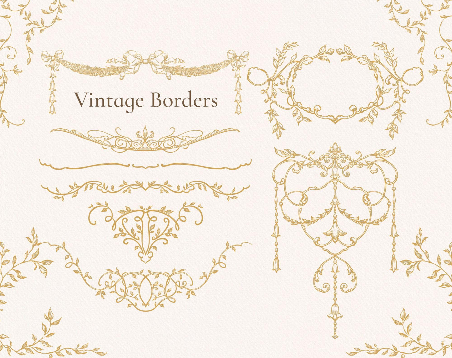 Ornella Gold various border elements
