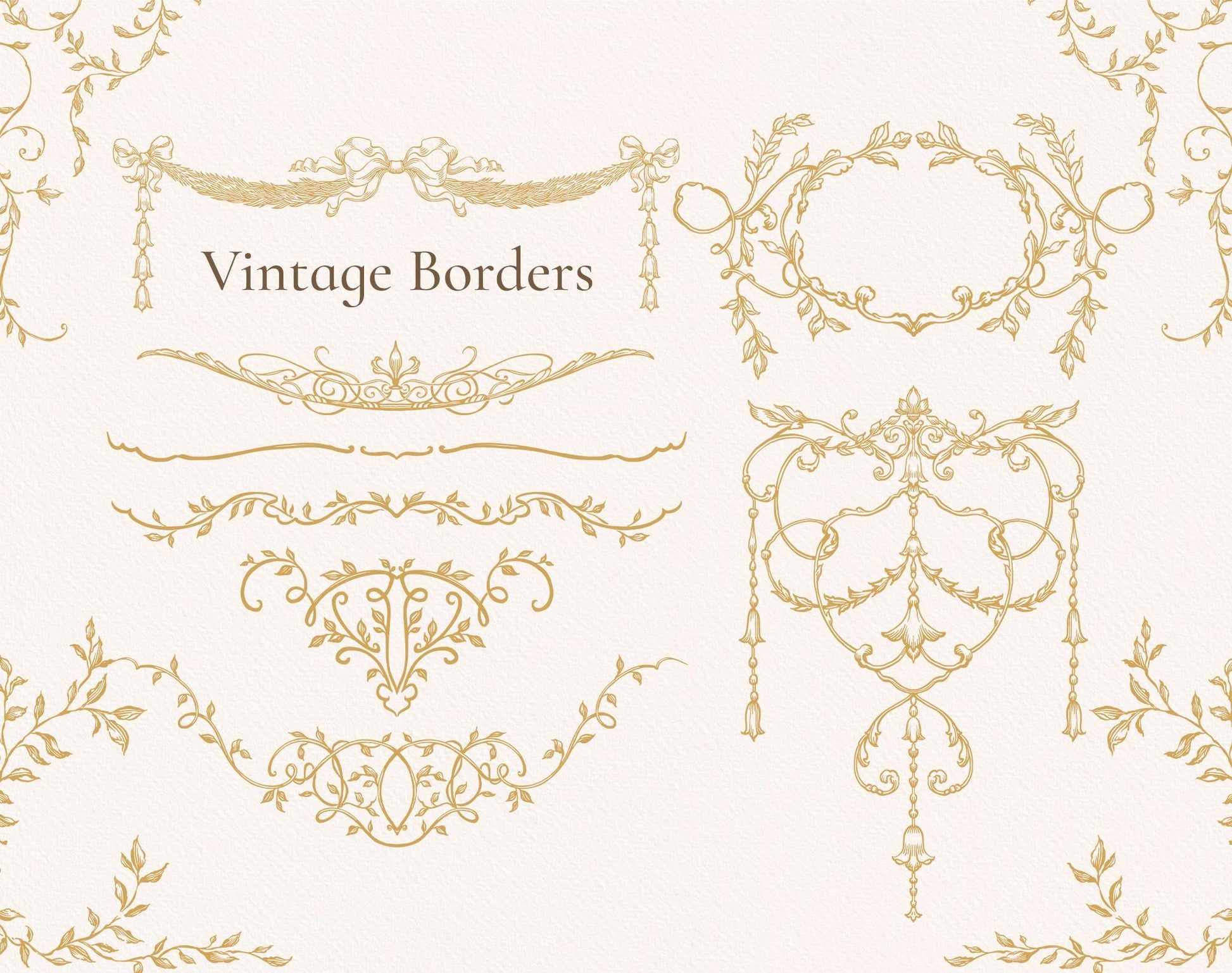 Ornella Gold various border elements