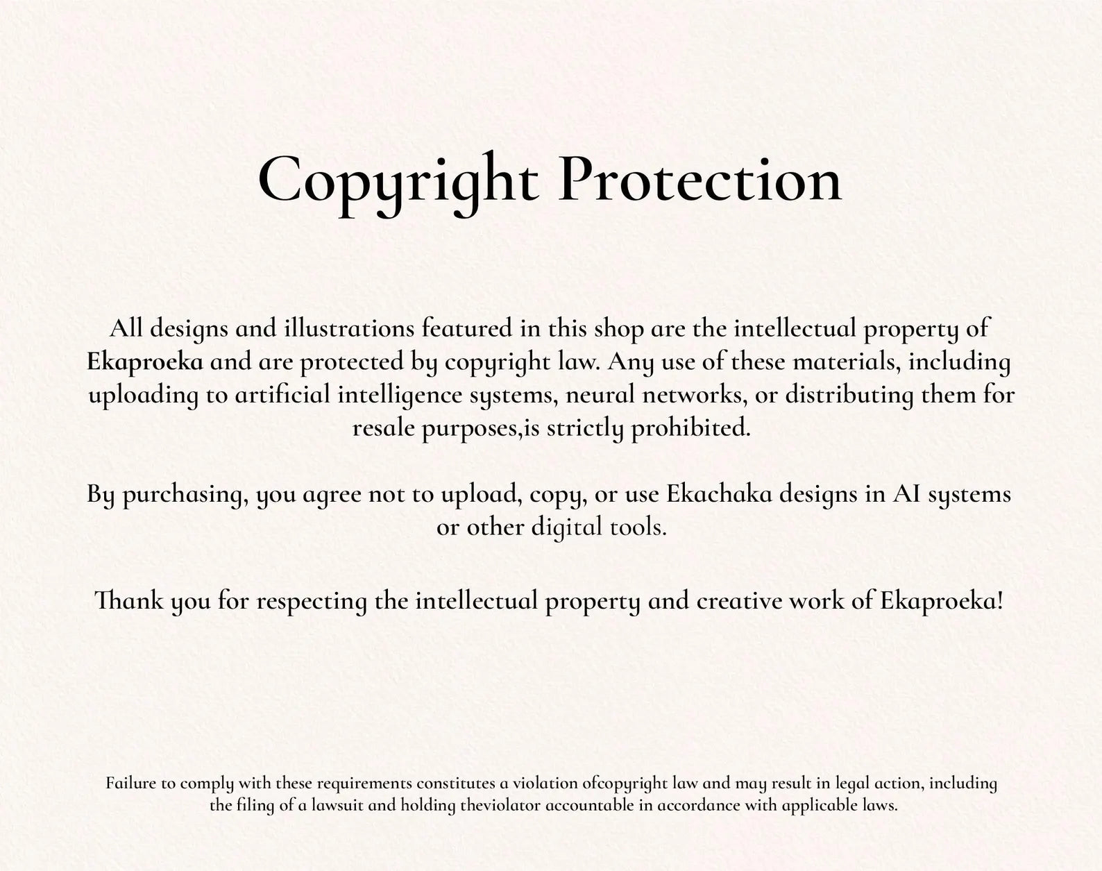 Copyright Protection Text