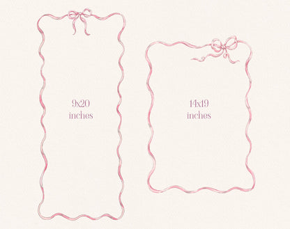 Vintage Gardens ribbon borders samples 9x20 and 14x19 inches