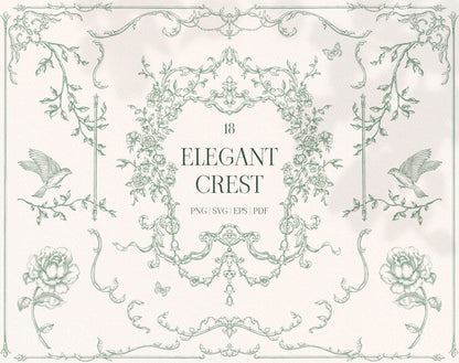 Elegant Crest Green