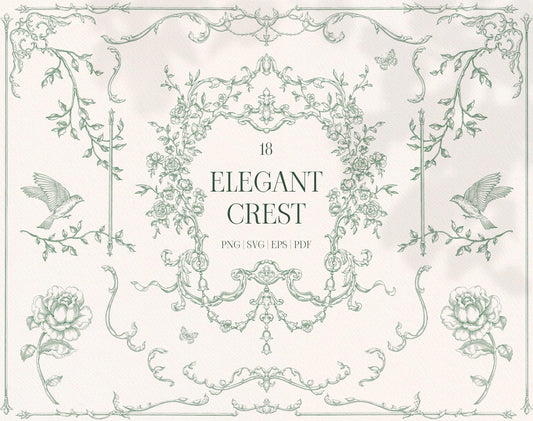Elegant Crest Green