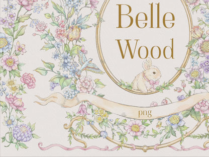 Video: see all 30 Belle Wood vintage clip-art elements in use