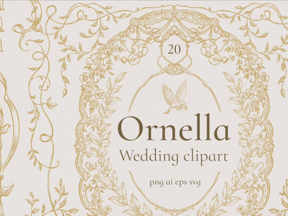 Video: browse all 20 Ornella Gold clip-art elements in action